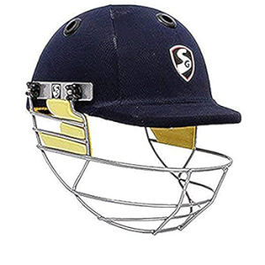 SG Blazetech Senior Cricket Helmet Navy Medium